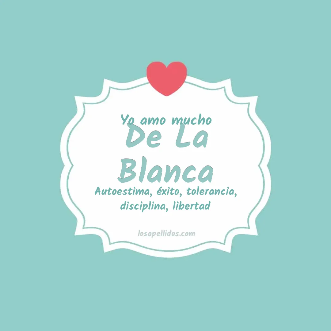 Yo amo mucho De la blanca