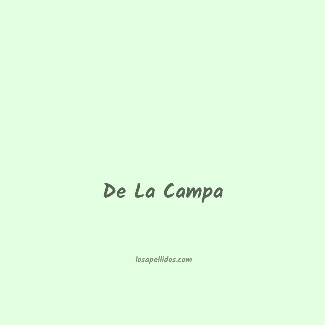 De la campa en chino