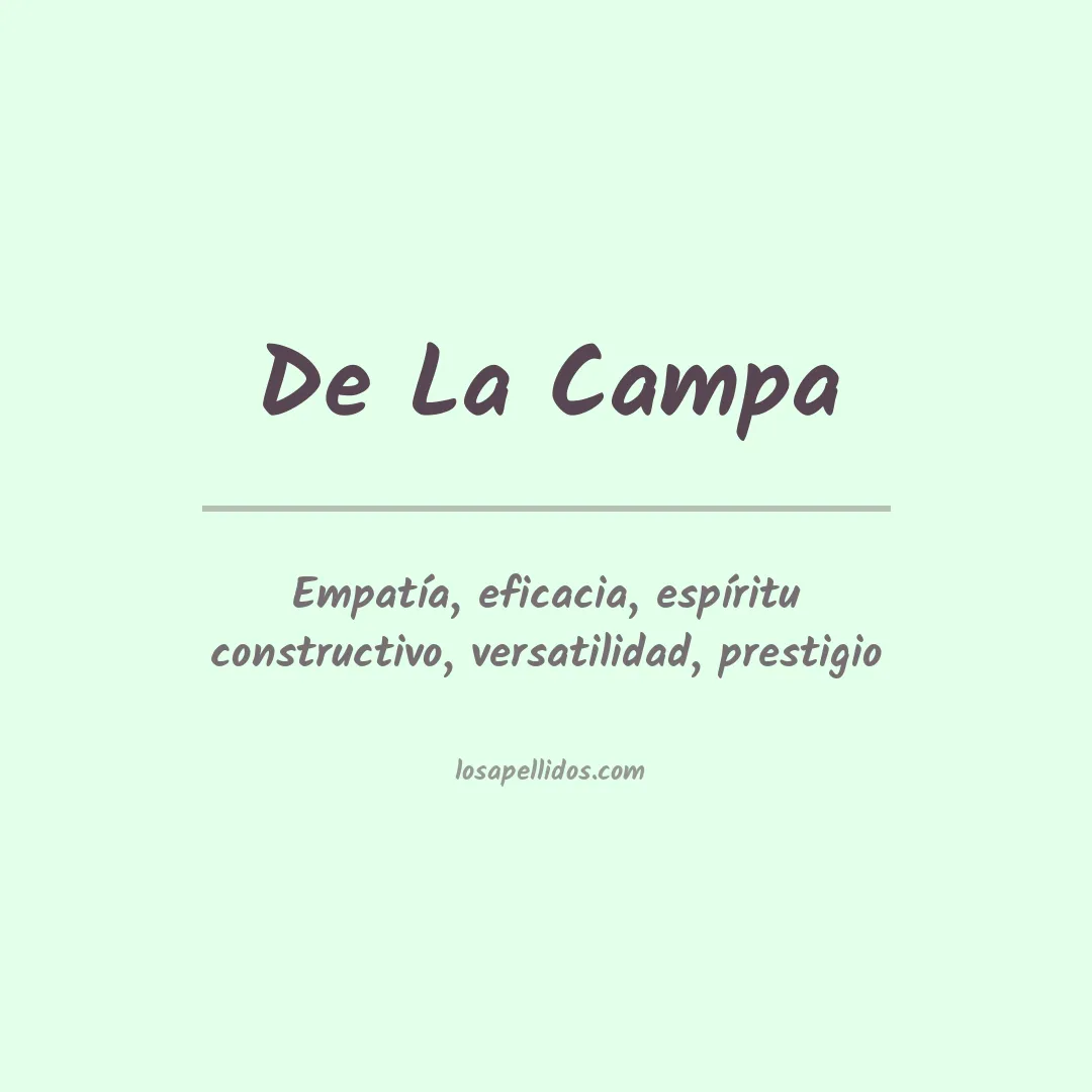 Apellido De la campa
