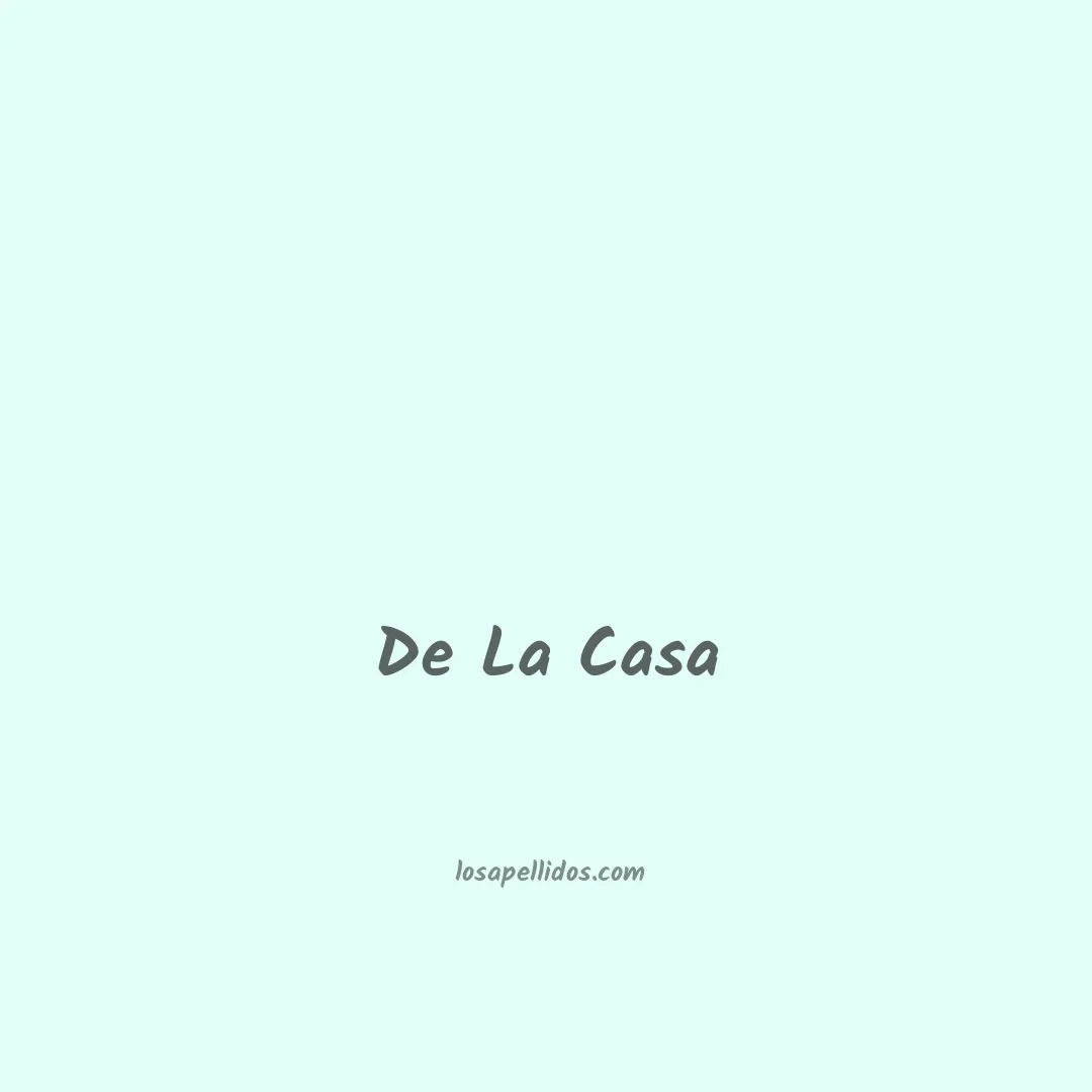 De la casa en chino