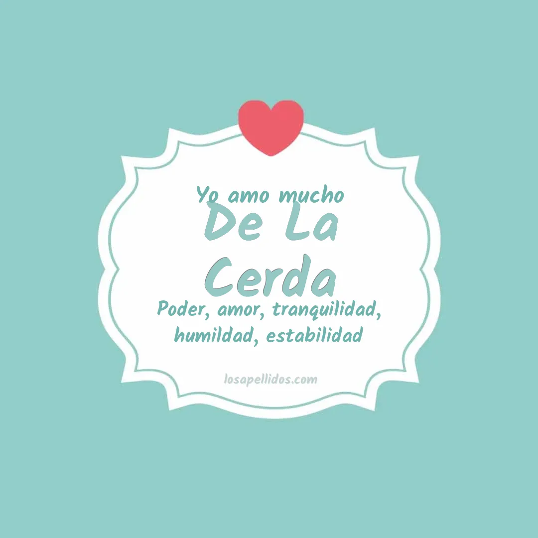 Yo amo mucho De la cerda