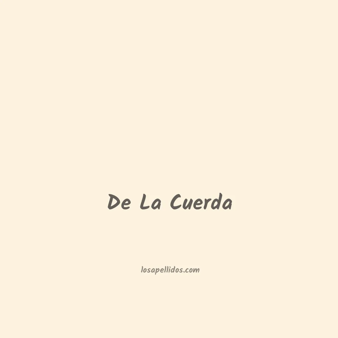 De la cuerda en chino