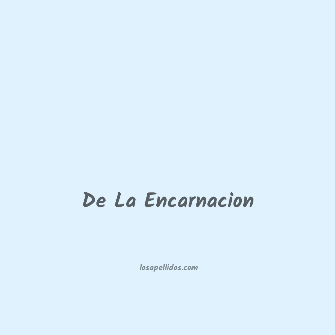 De la encarnacion en chino