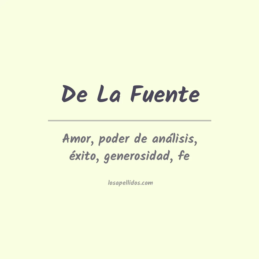 Apellido De la fuente