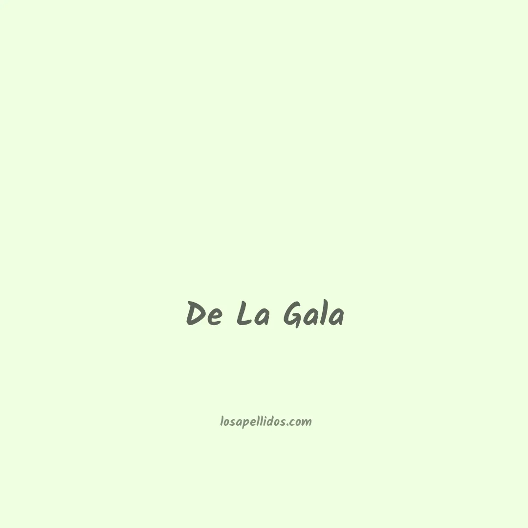De la gala en chino