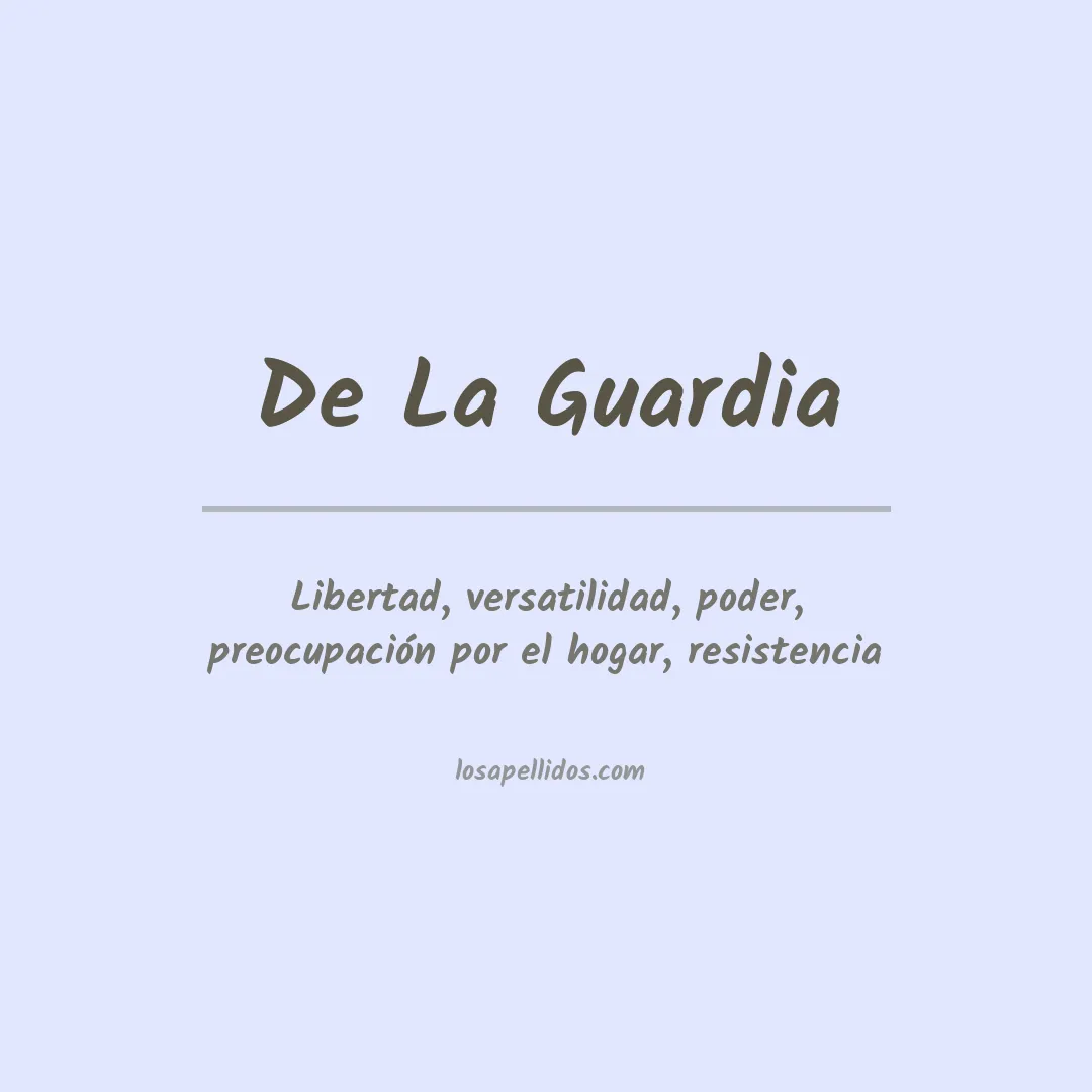 Apellido De la guardia