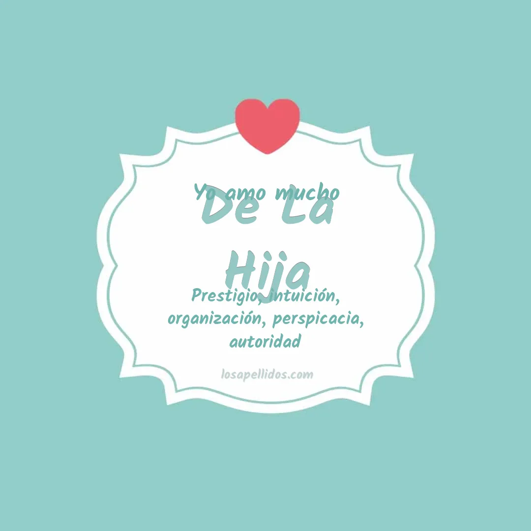Yo amo mucho De la hija