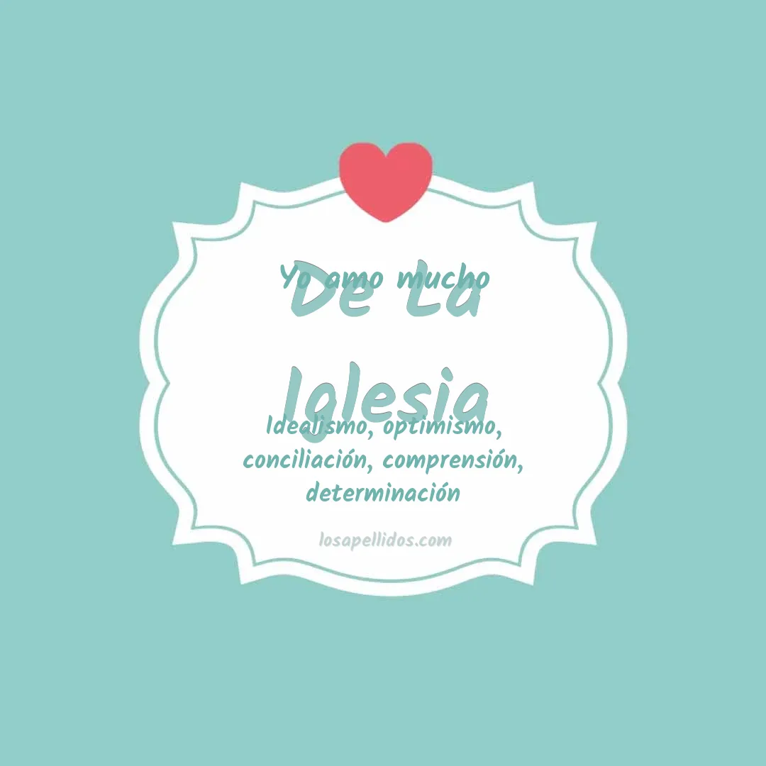 Yo amo mucho De la iglesia