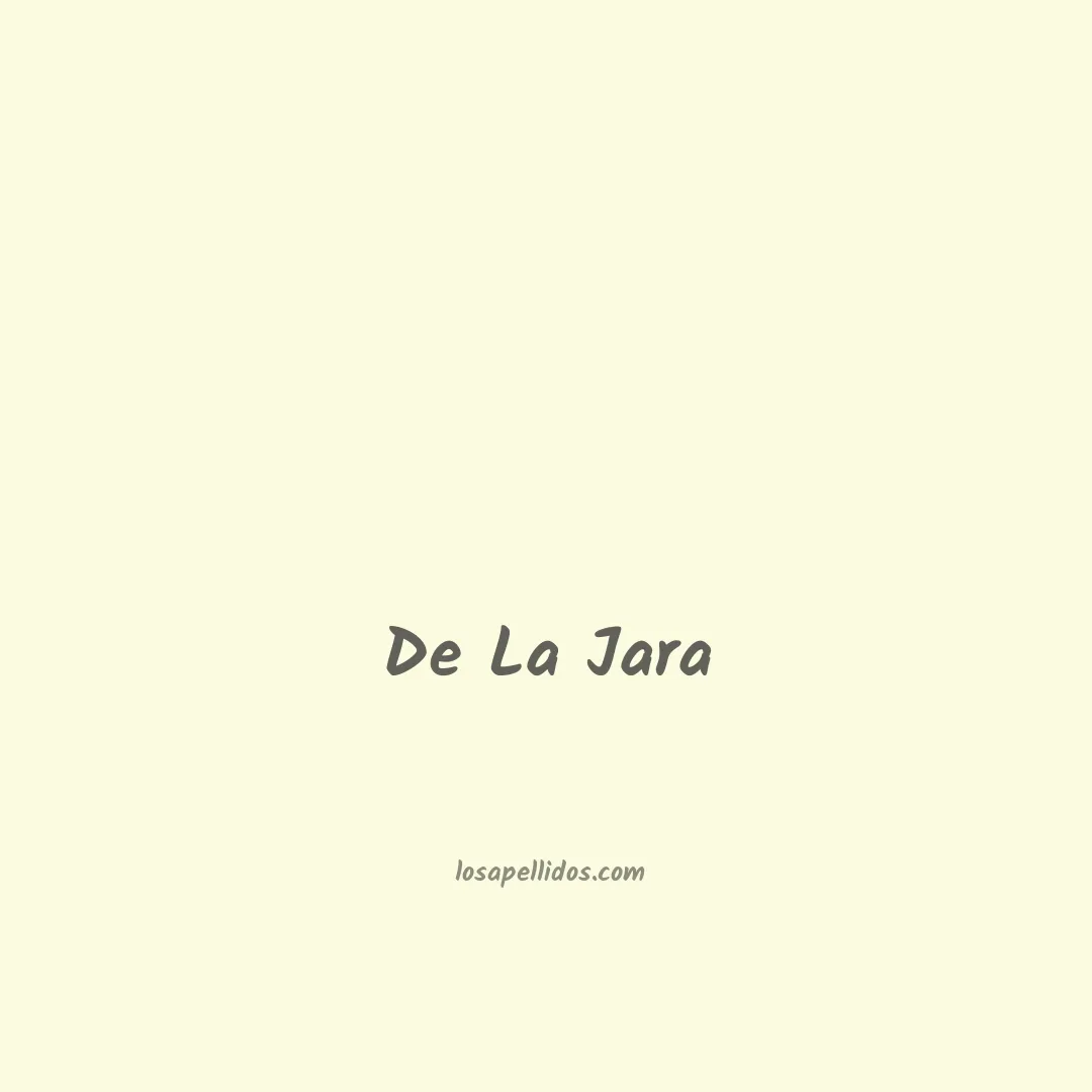 De la jara en chino