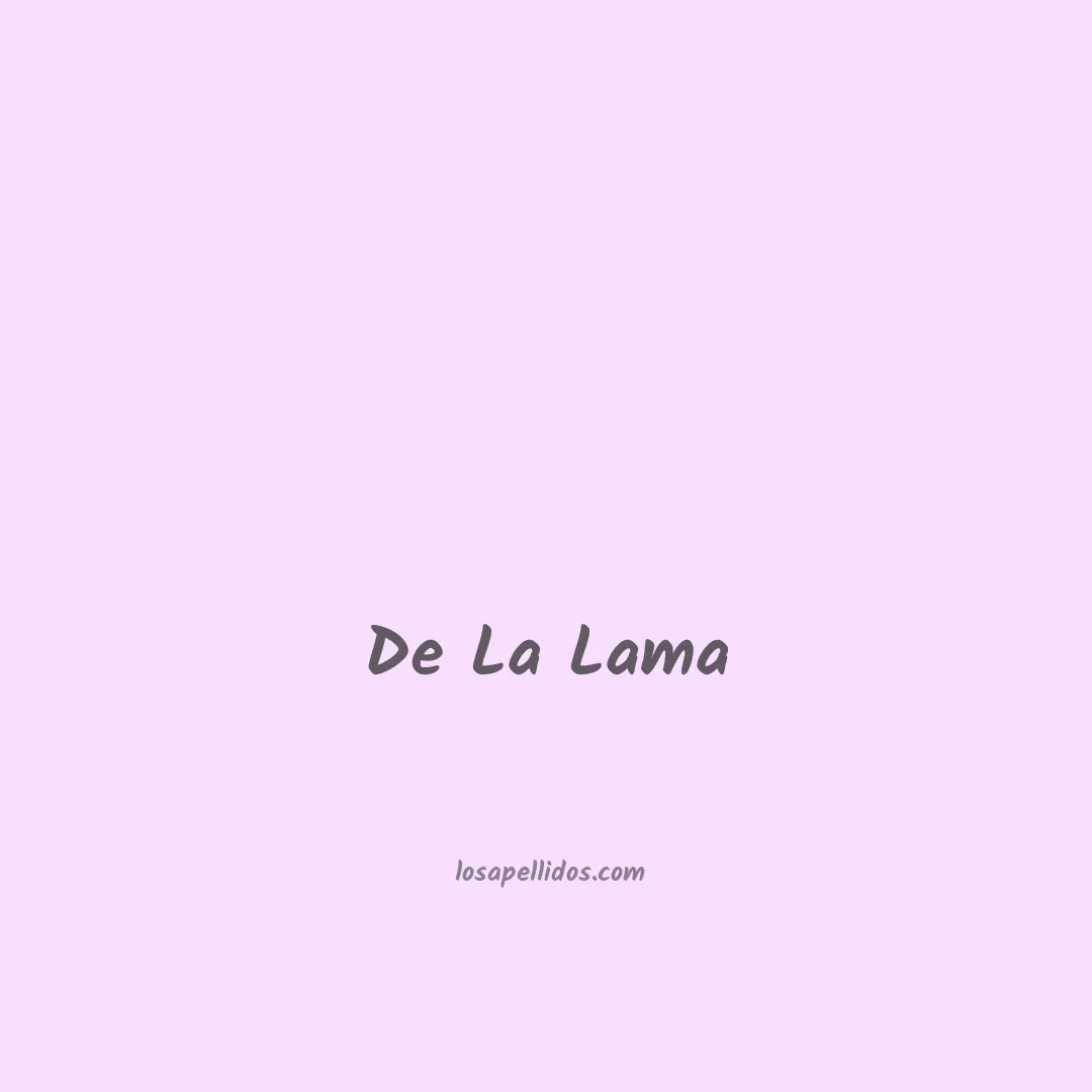 De la lama en chino
