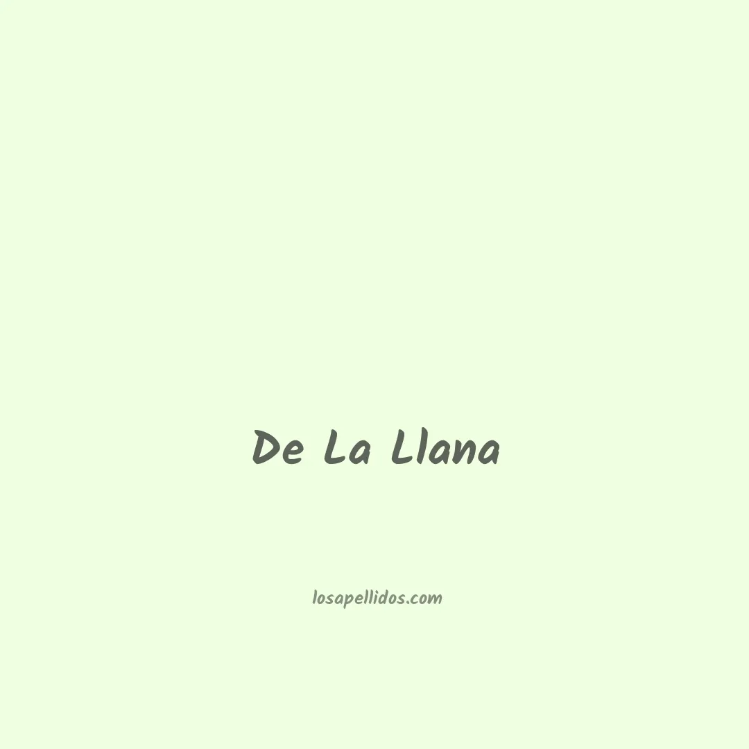 De la llana en chino