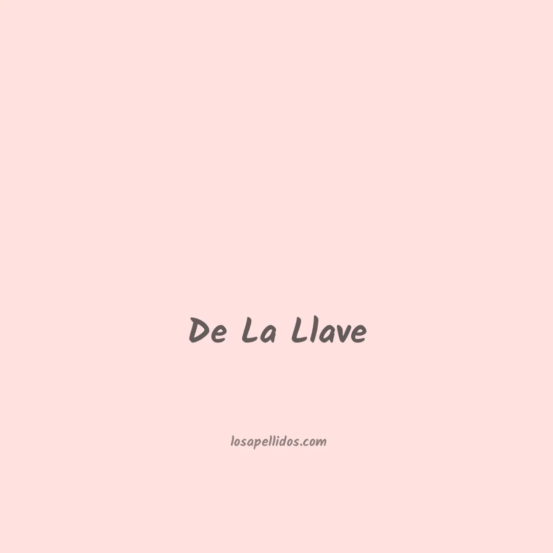 De la llave en chino