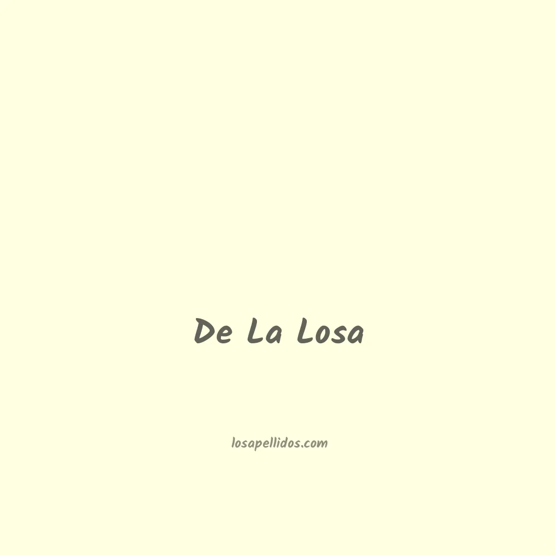 De la losa en chino