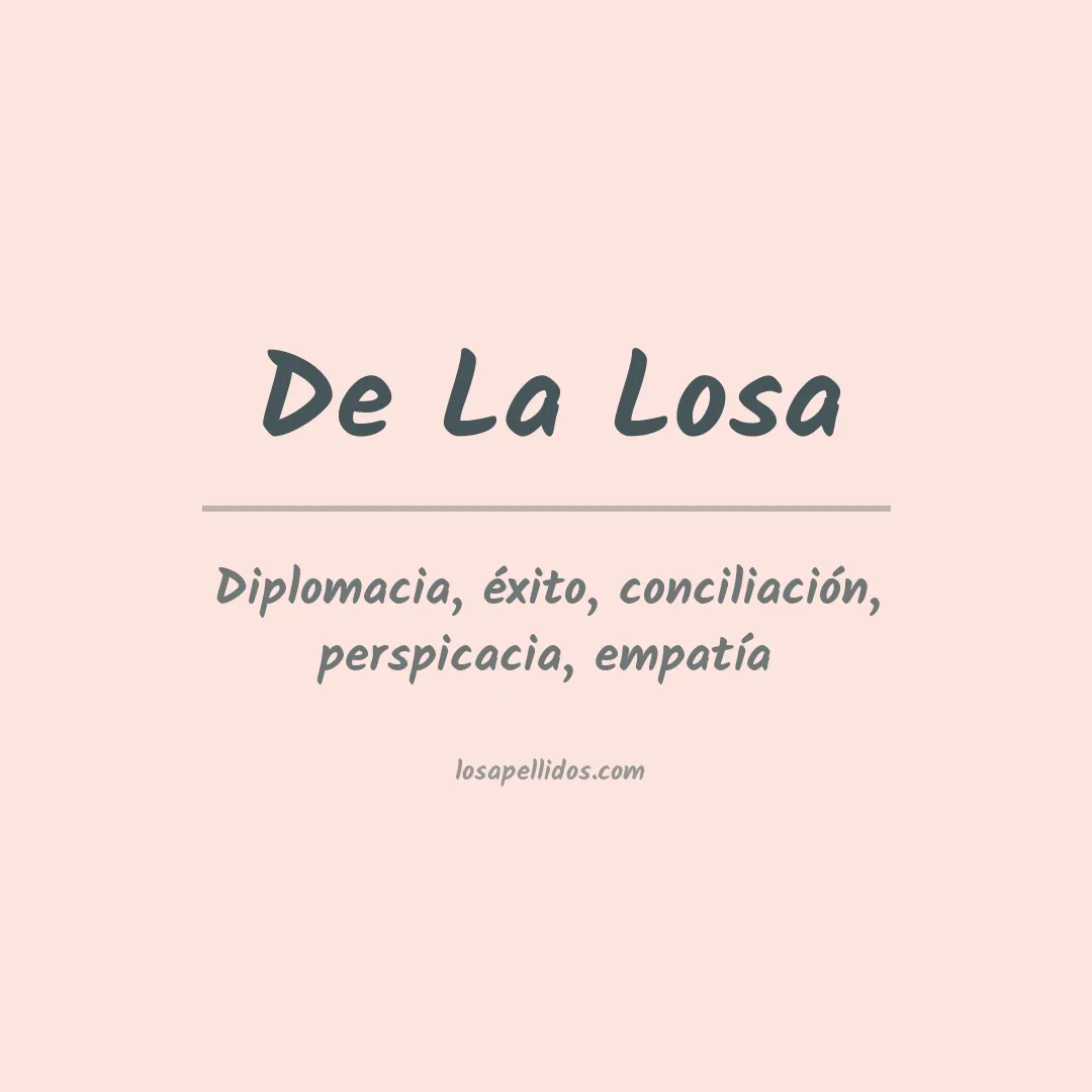 Apellido De la losa
