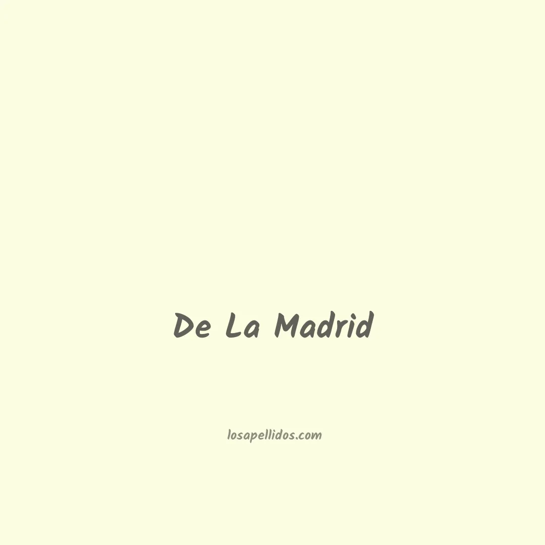 De la madrid en chino