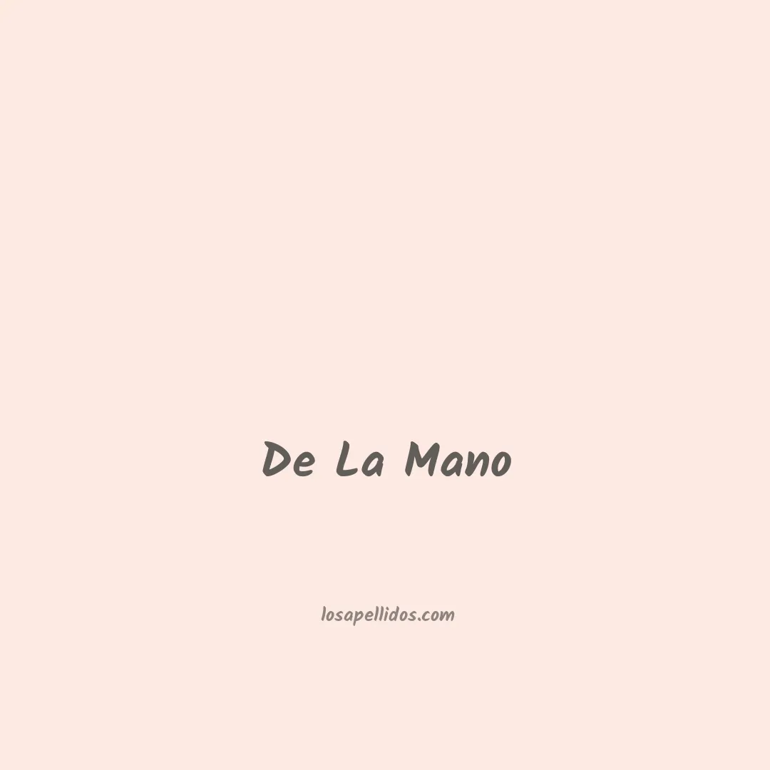 De la mano en chino