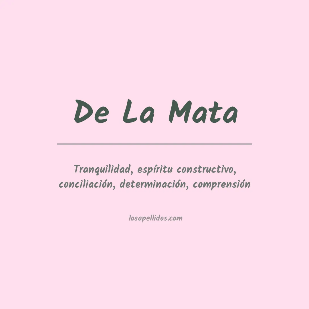 Apellido De la mata
