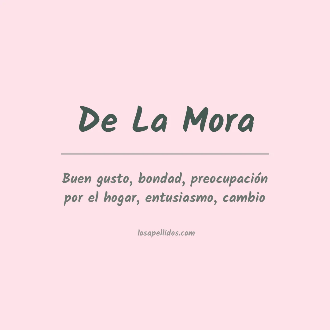 Apellido De la mora
