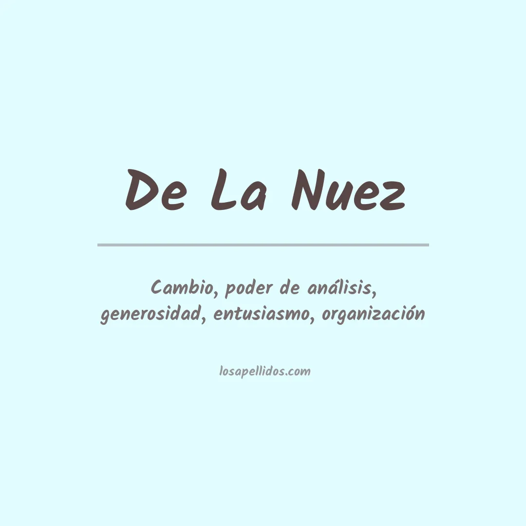 Apellido De la nuez