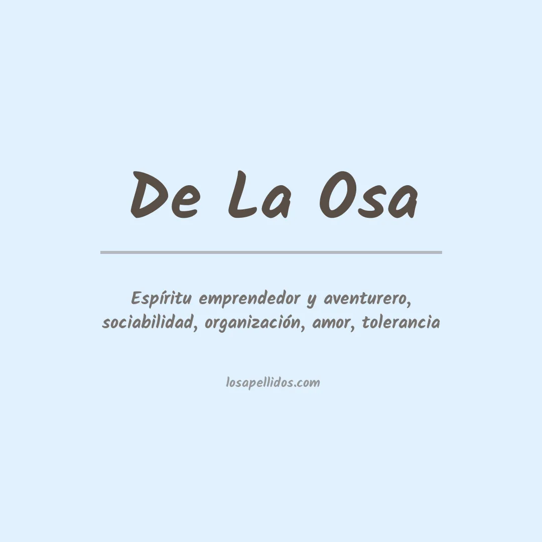Apellido De la osa