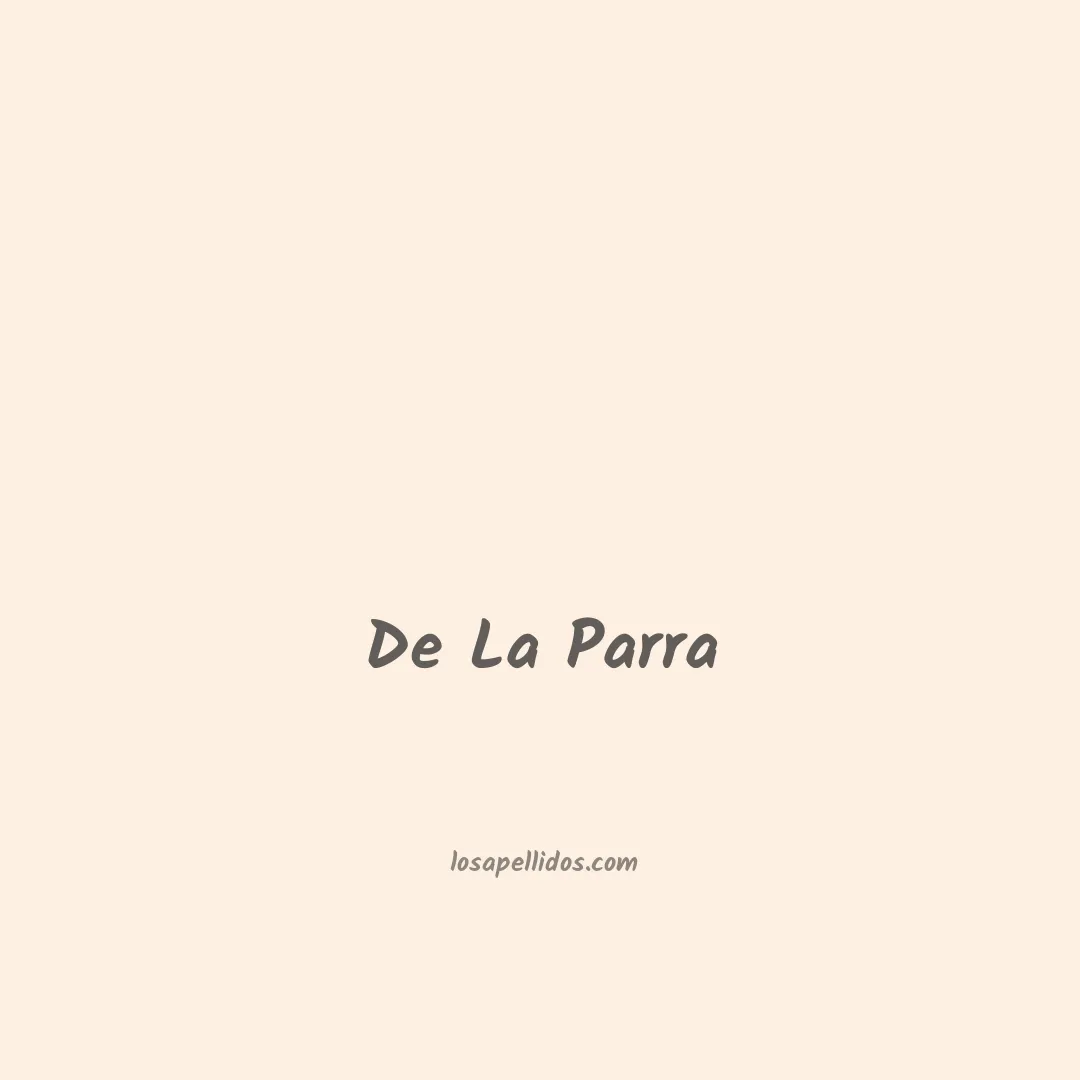 De la parra en chino