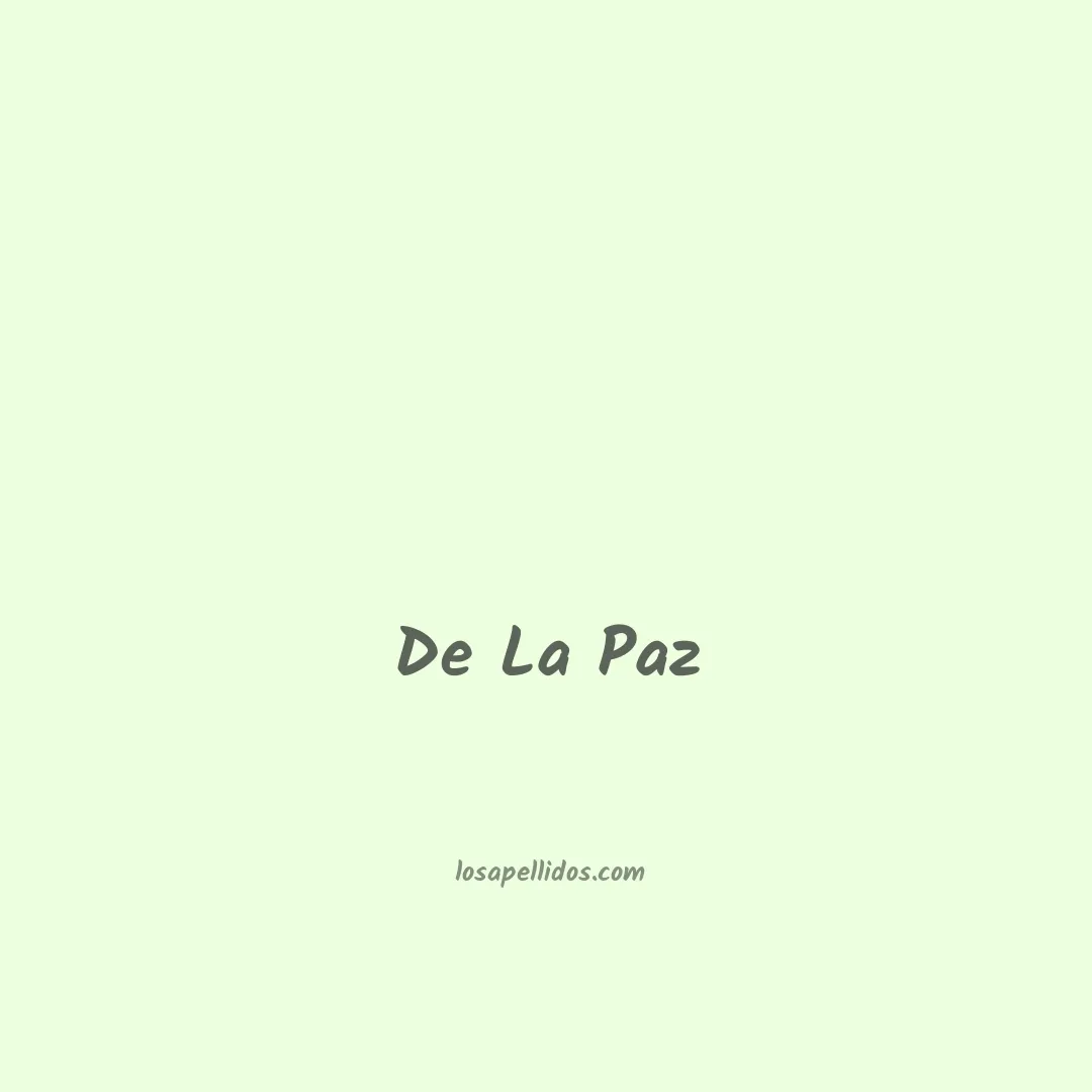 De la paz en chino
