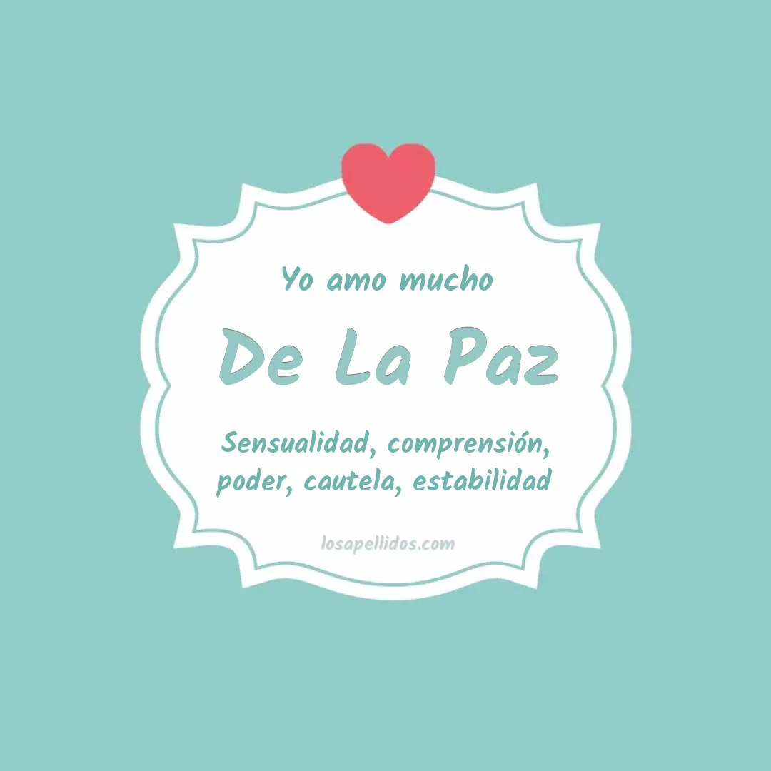 Yo amo mucho De la paz