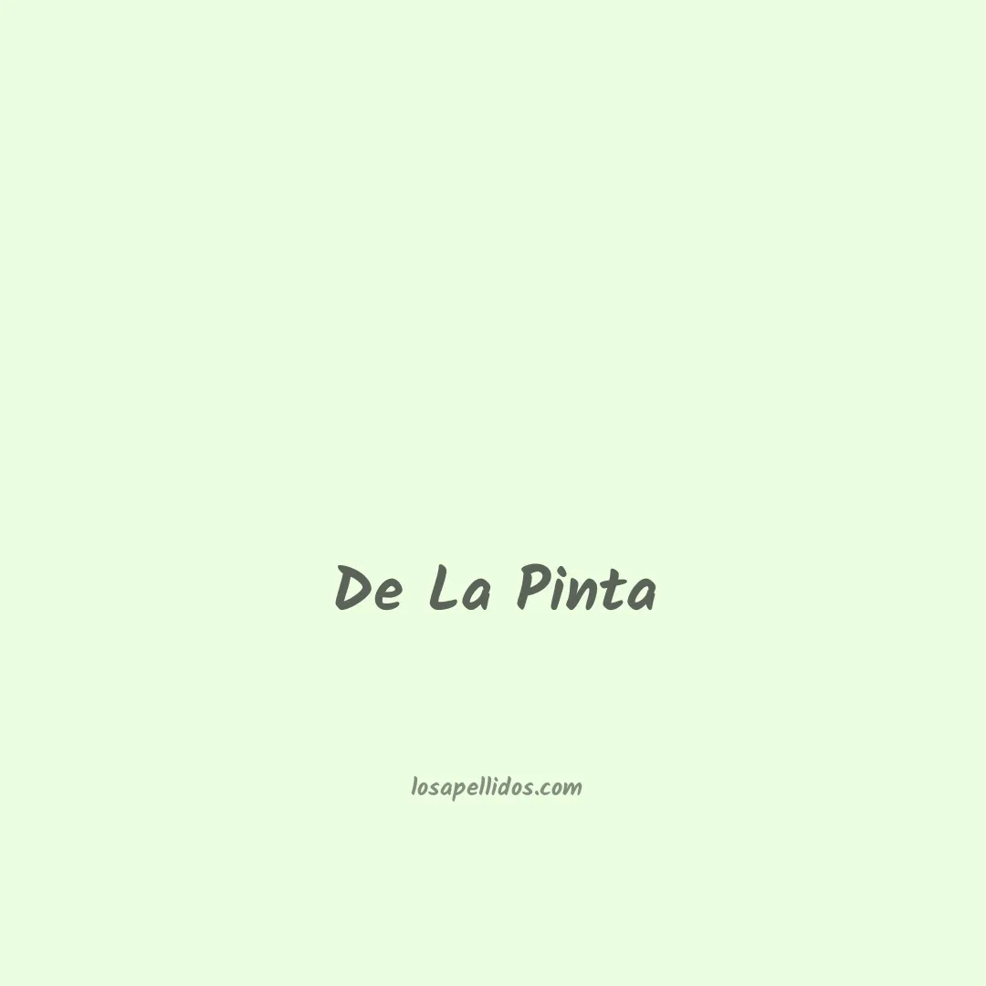 De la pinta en chino