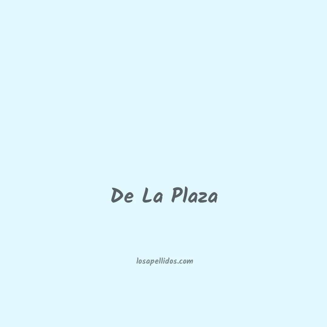 De la plaza en chino