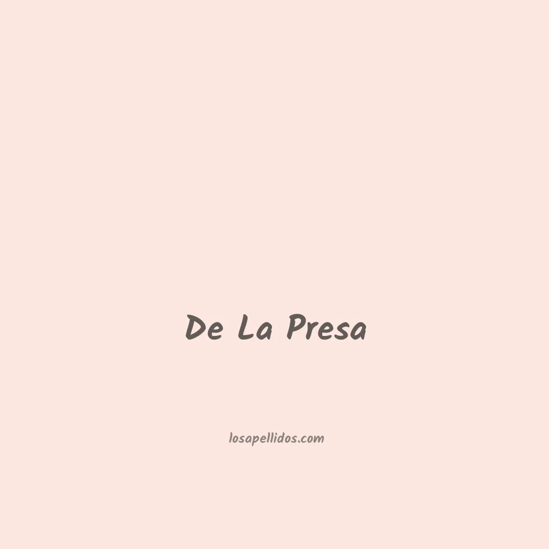 De la presa en chino
