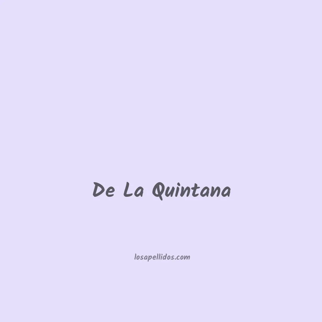 De la quintana en chino