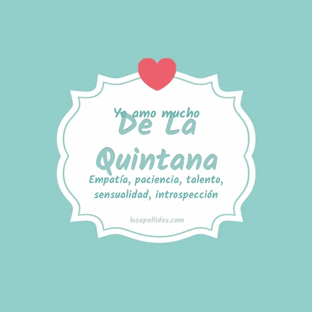 Yo amo mucho De la quintana