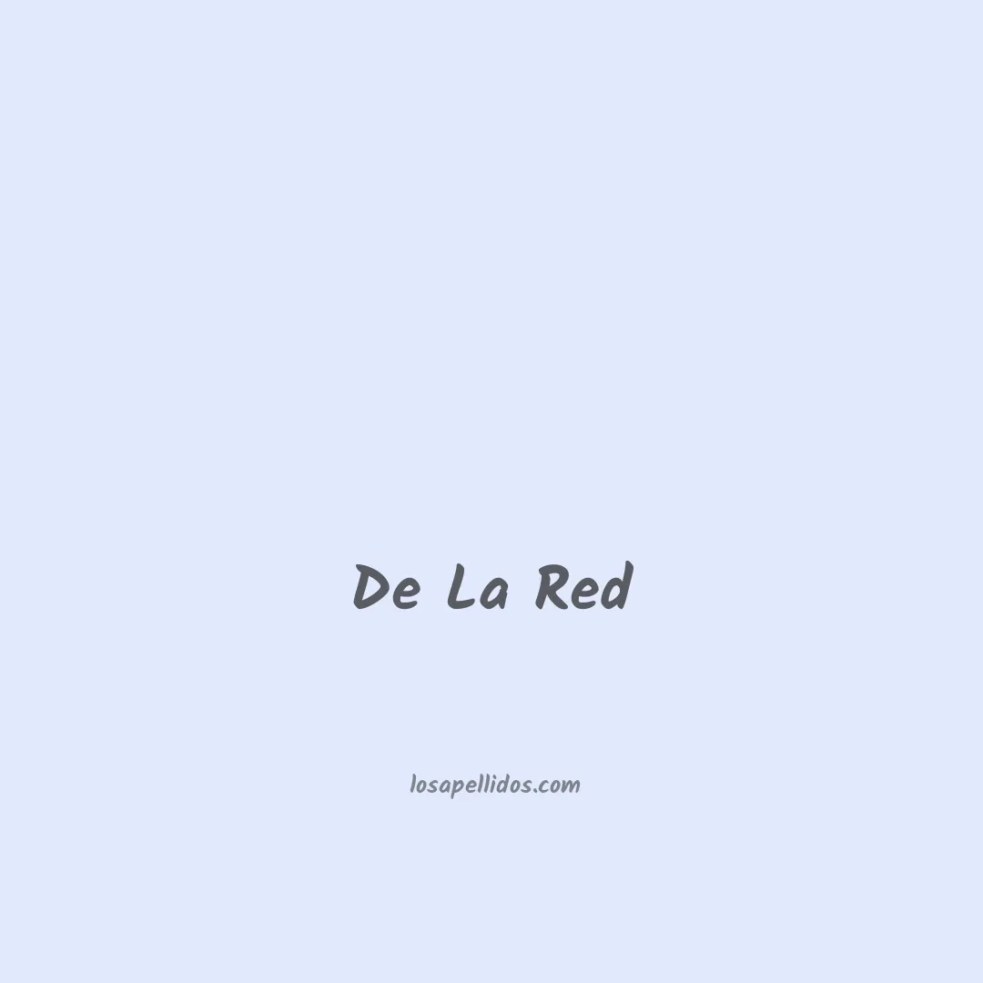 De la red en chino