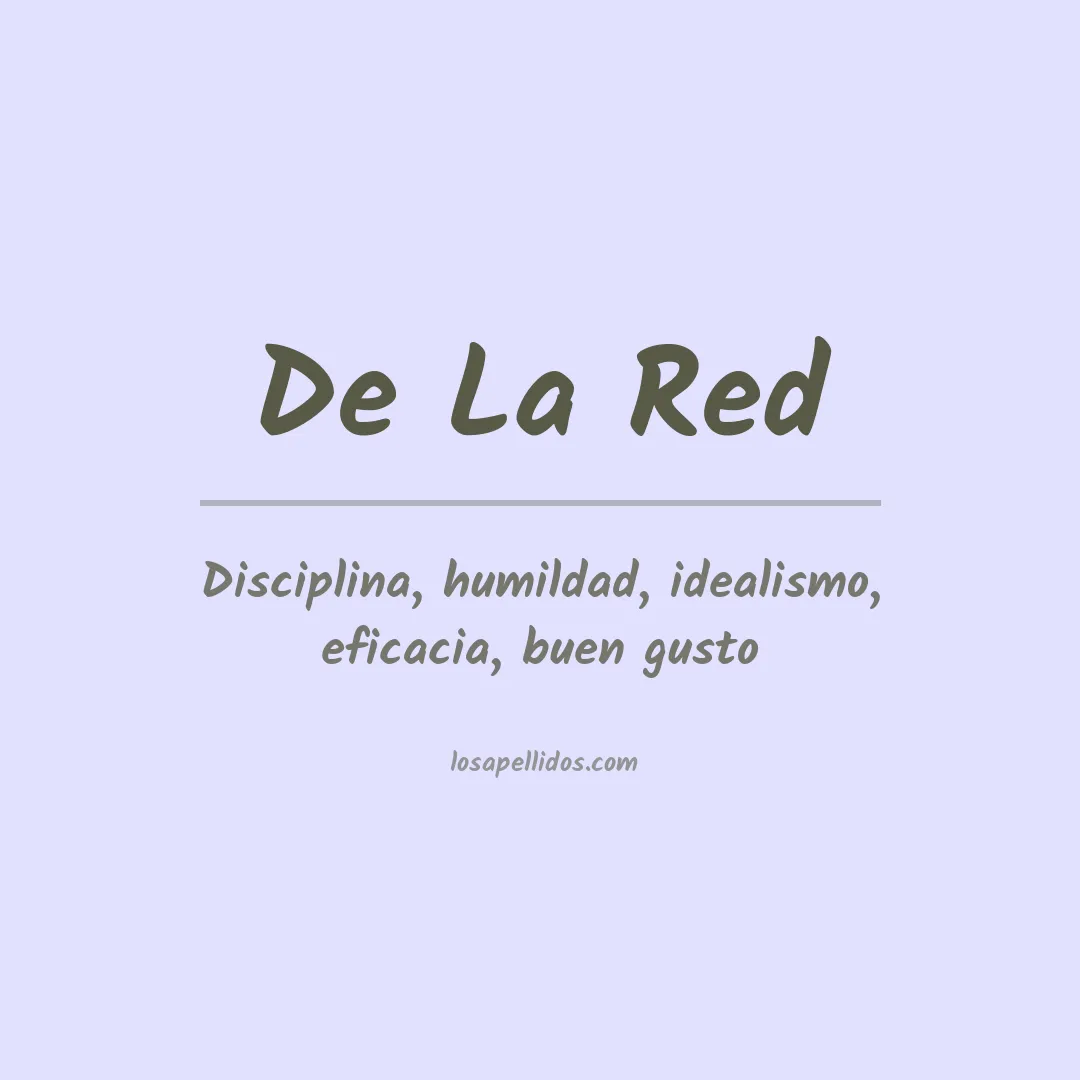 Apellido De la red