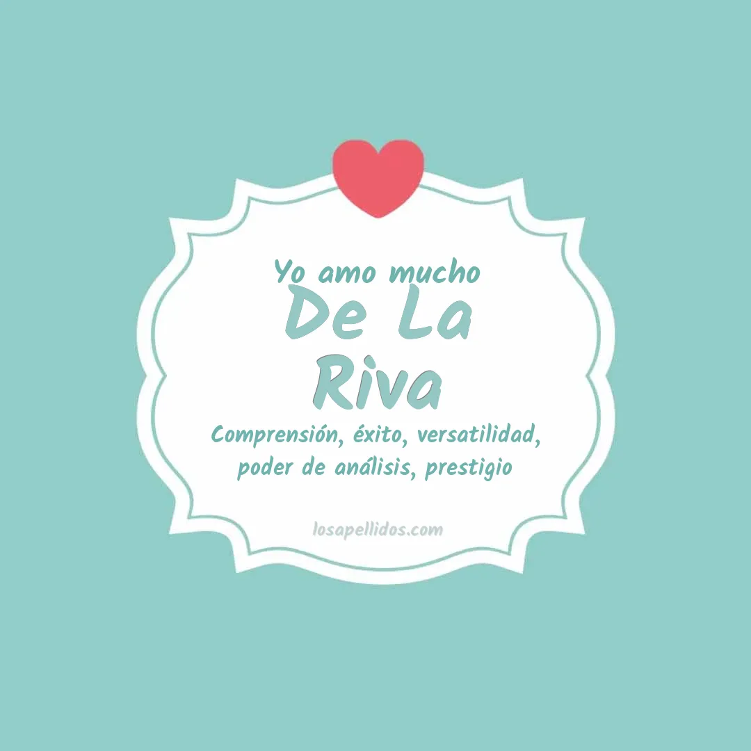 Yo amo mucho De la riva