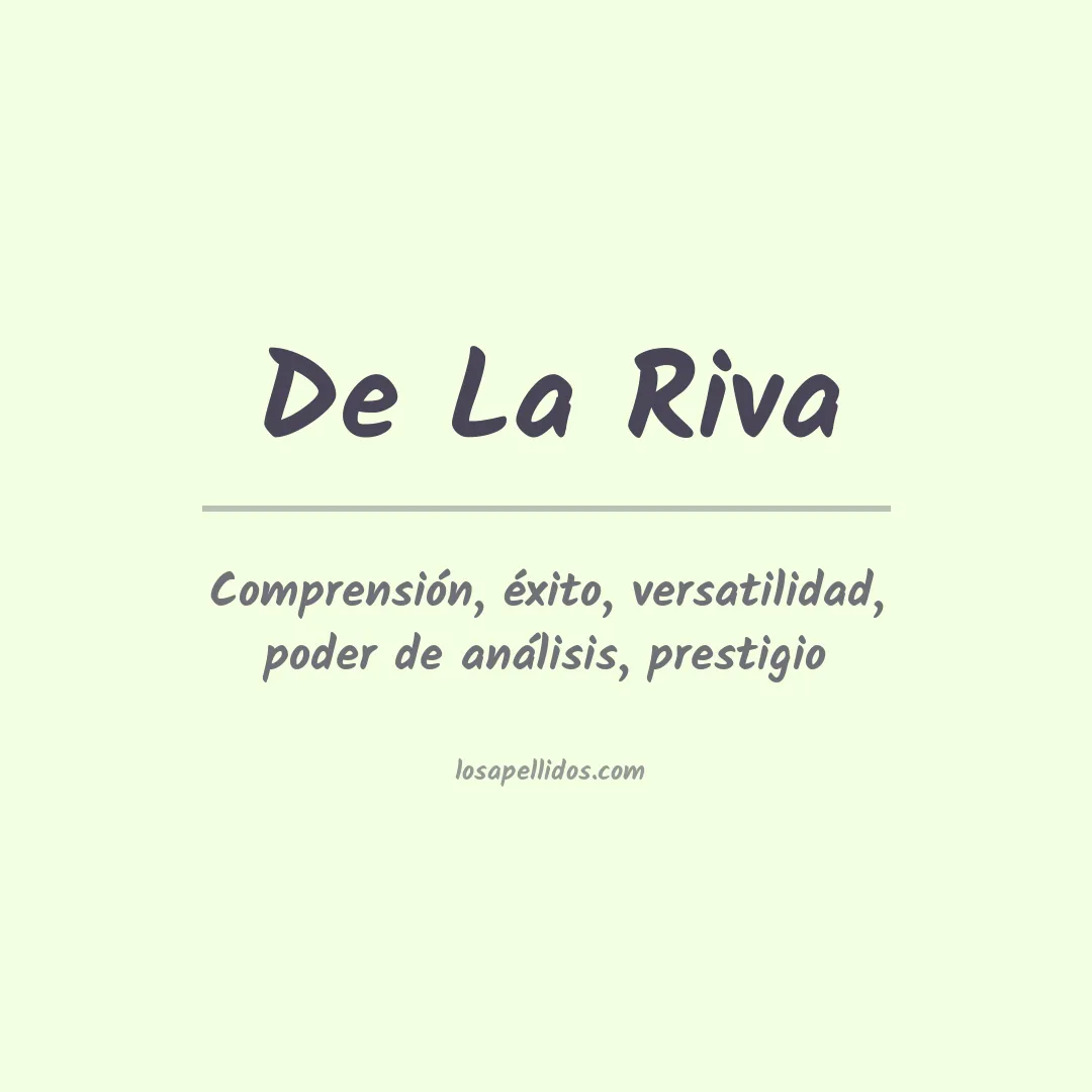 Apellido De la riva