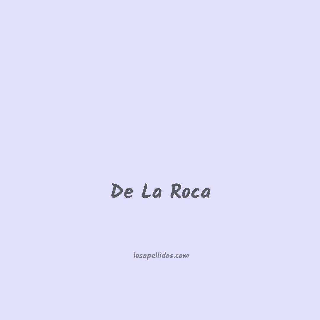 De la roca en chino