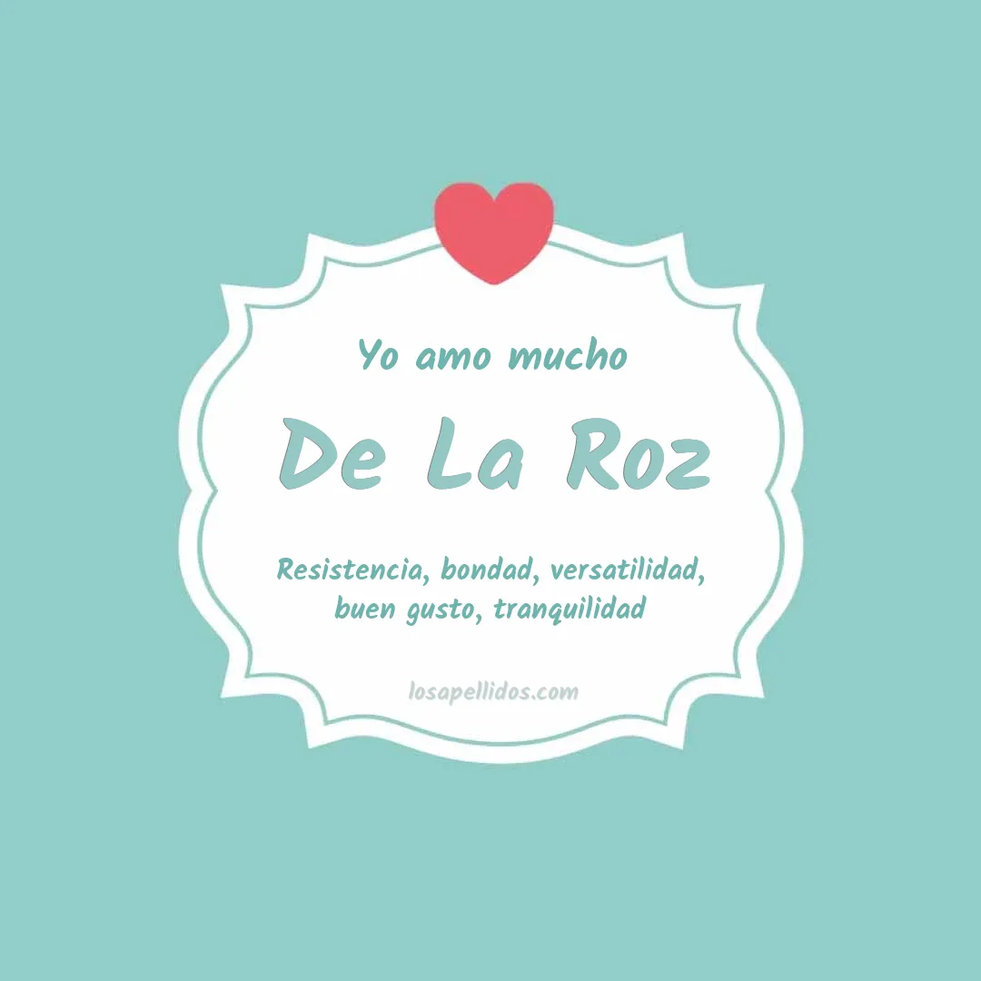 Yo amo mucho De la roz