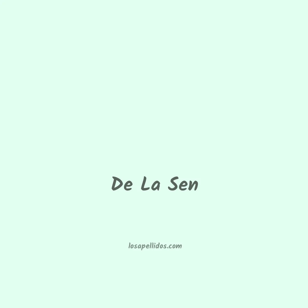 De la sen en chino