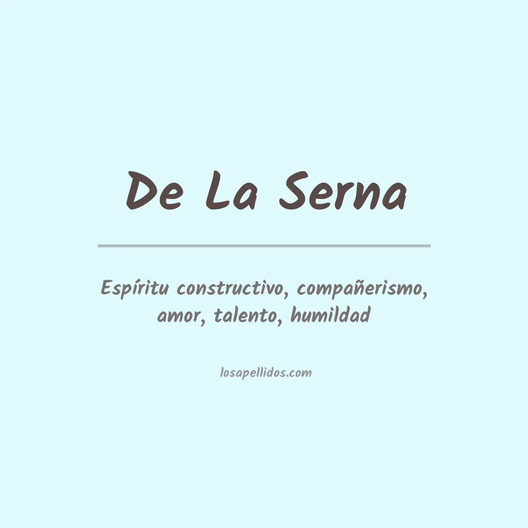 Apellido De la serna