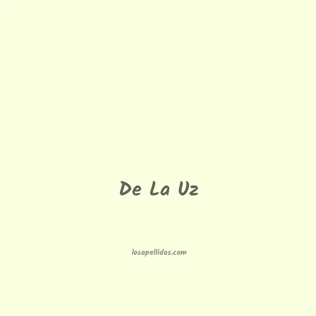De la uz en chino