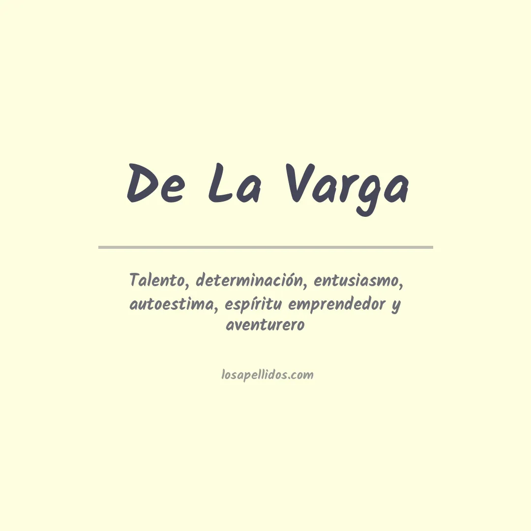 Apellido De la varga