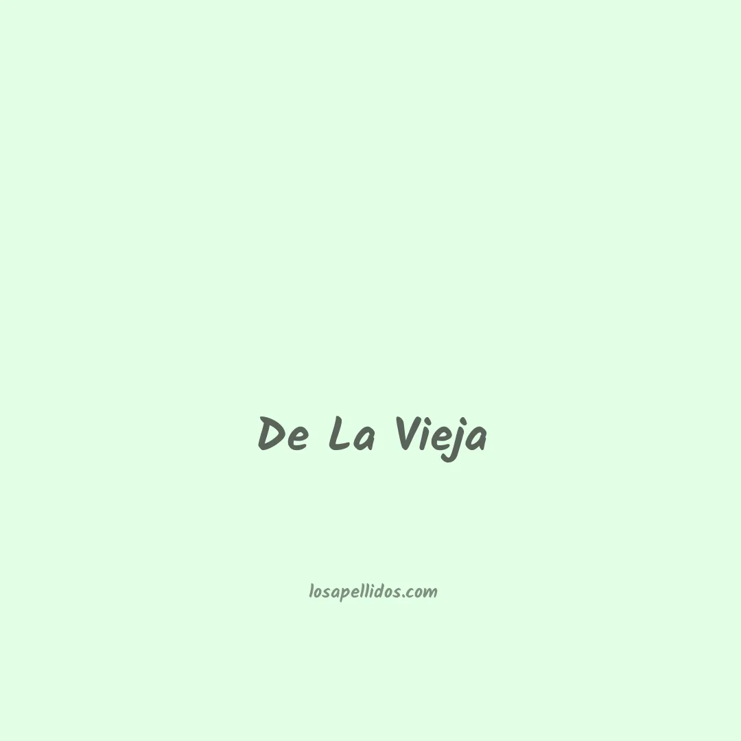 De la vieja en chino