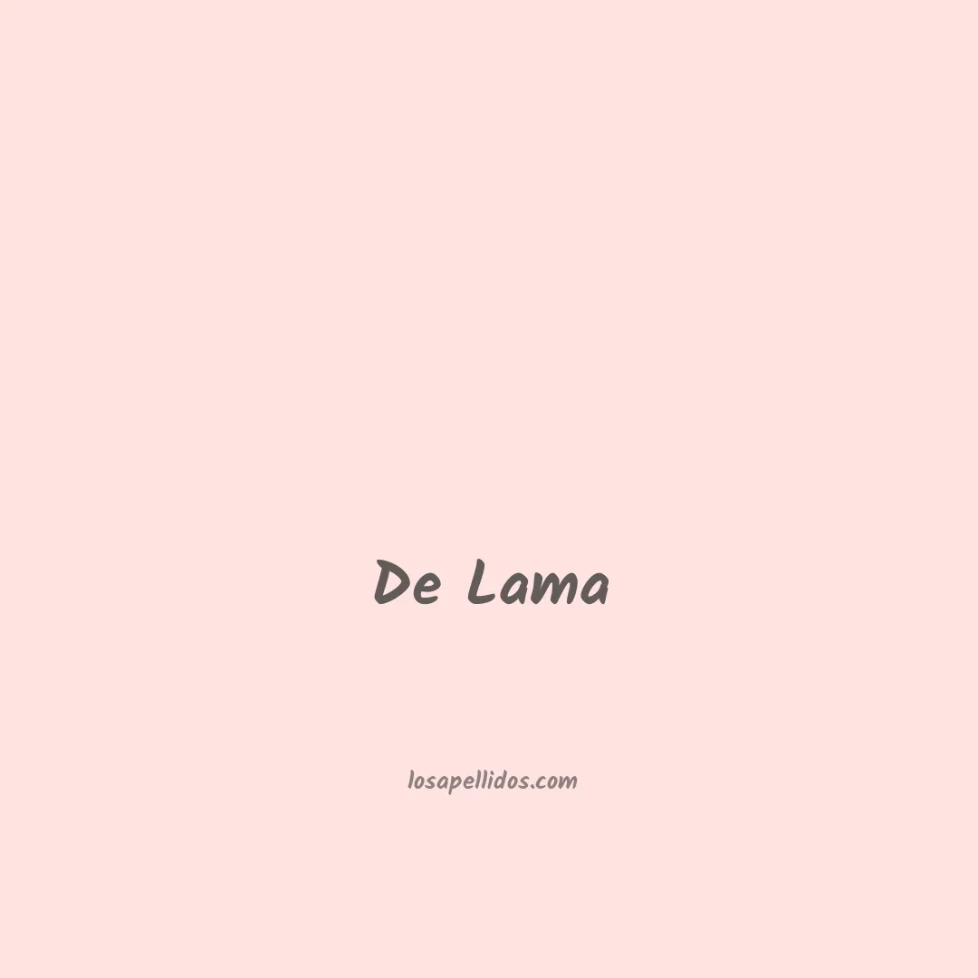 De lama en chino