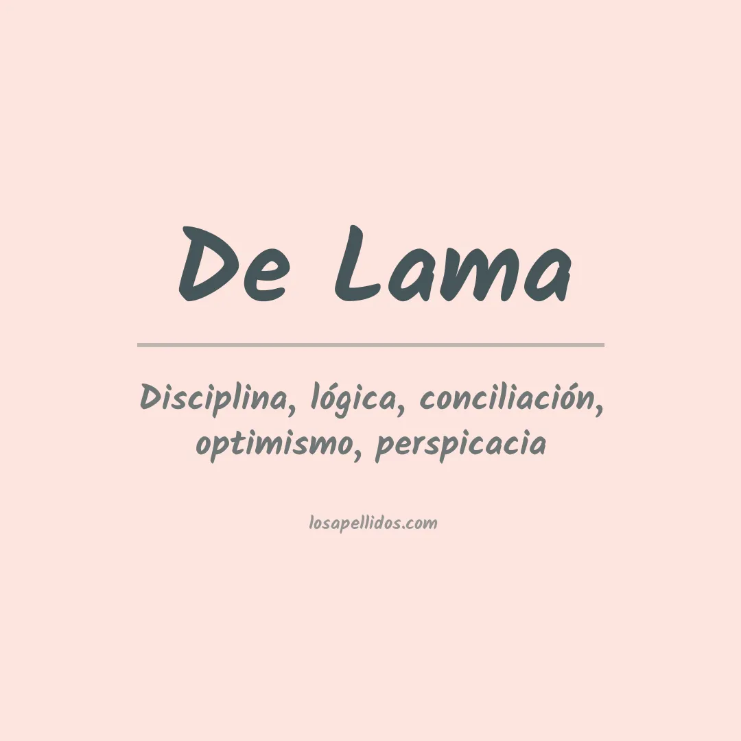 Apellido De lama