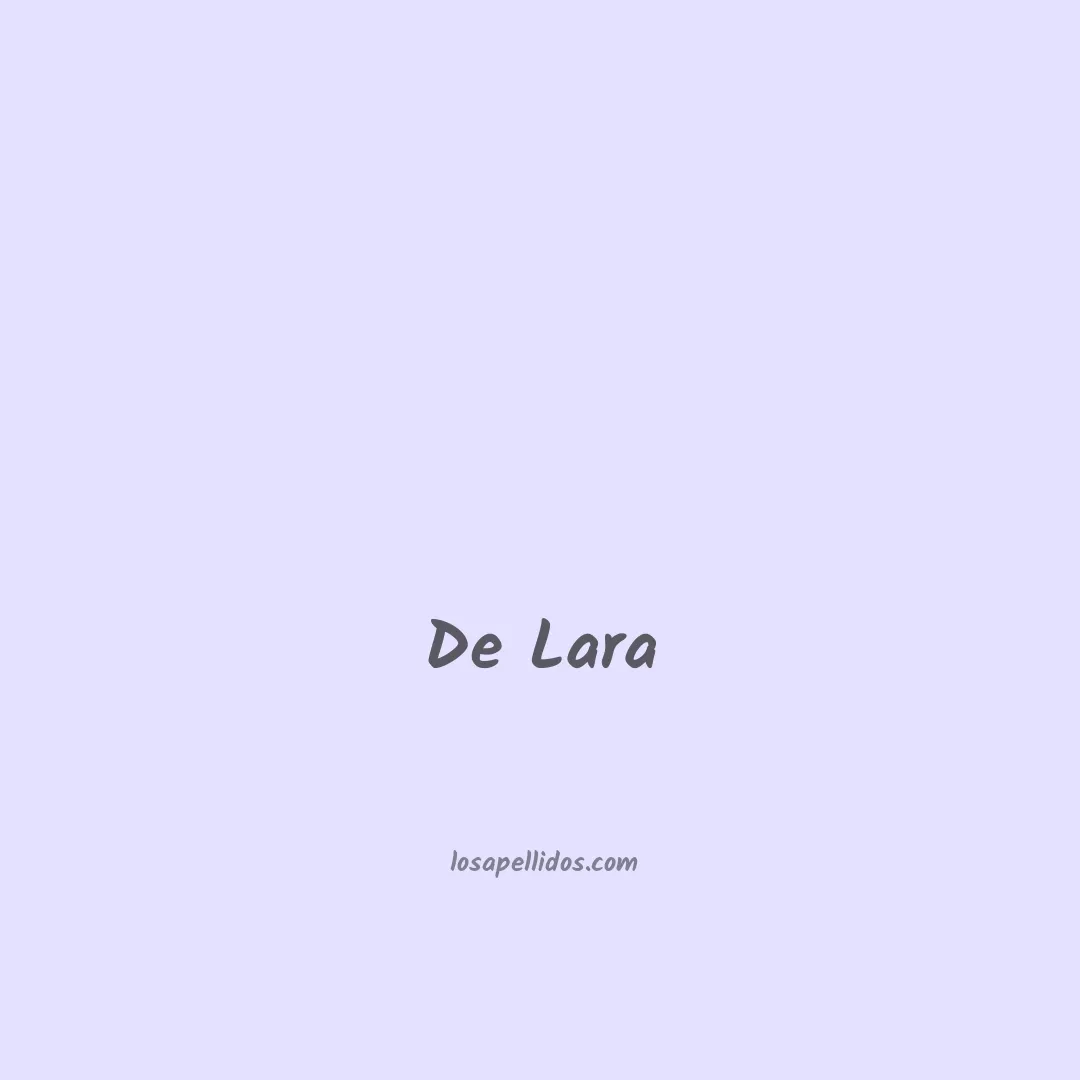 De lara en chino