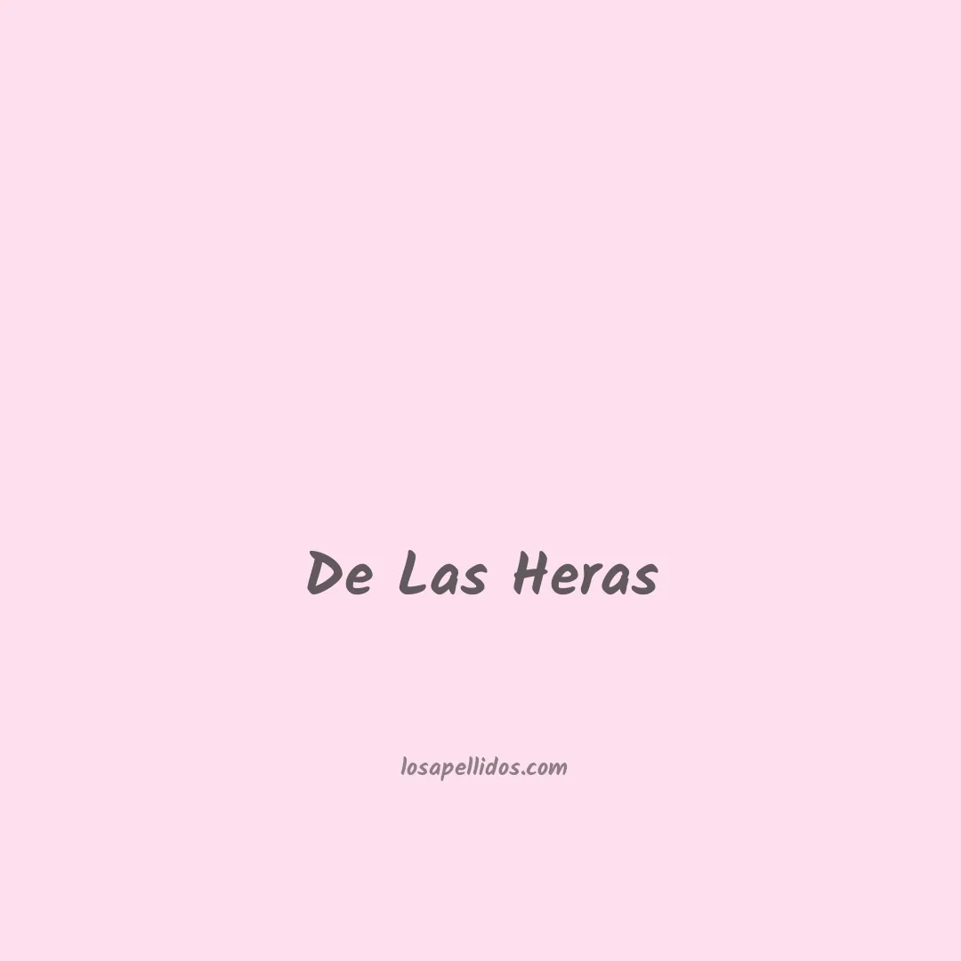 De las heras en chino