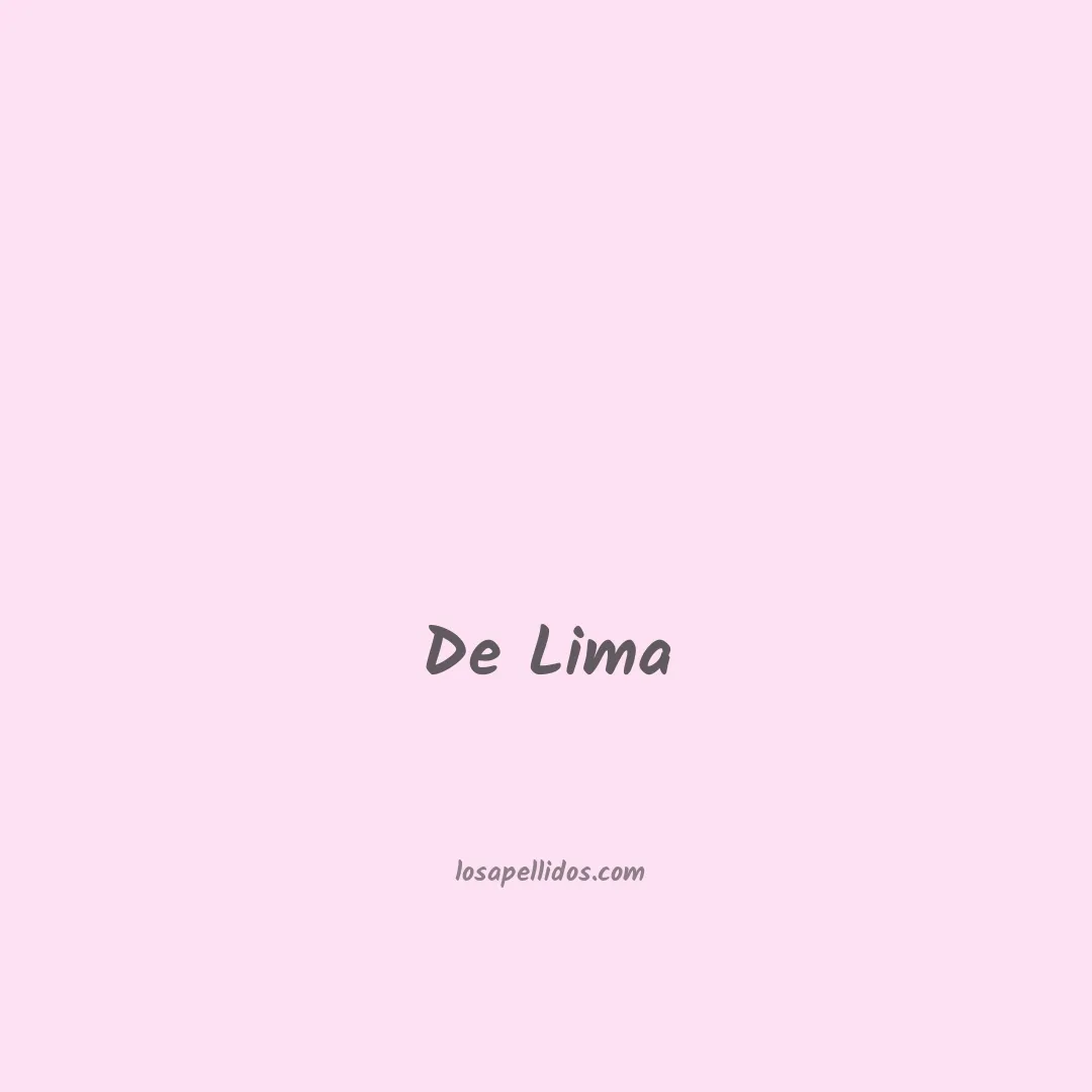De lima en chino