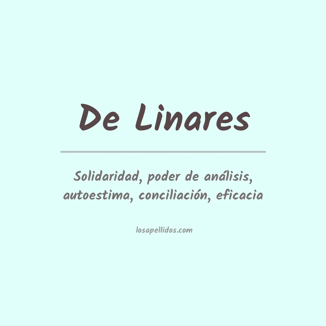 Apellido De linares