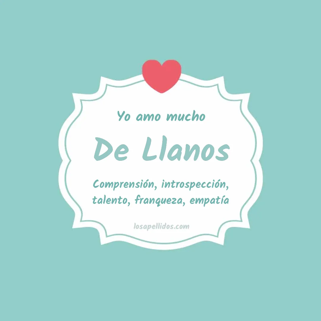 Yo amo mucho De llanos